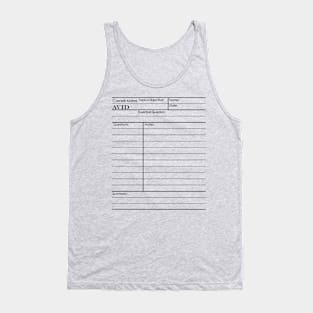 Study Hard! Cornell Notes Graphic Tank Top